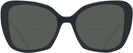Oversized Black Prada 03YS Bifocal Reading Sunglasses View #2