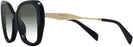 Oversized Black Prada 03YS w/ Gradient Bifocal Reading Sunglasses View #3