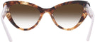 Cat Eye Havana Prada 13YS w/ Gradient Progressive No Line Reading Sunglasses View #4
