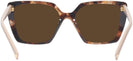 Oversized,Square Powder Prada 16ZV Progressive No Line Reading Sunglasses View #4