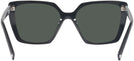 Oversized,Square Black Prada 16ZV Progressive No Line Reading Sunglasses View #4