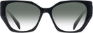 Cat Eye Black Prada 18WV w/ Gradient Progressive No Line Reading Sunglasses View #2