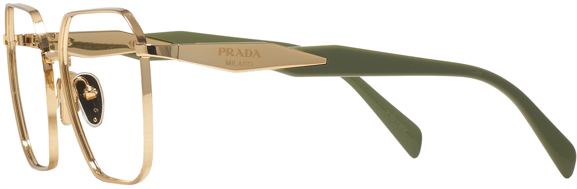 PRADA●ブランドメガネPR52ZV GOLD PRADA PR 52ZV ZVN1O1 Pale Gold Women's 55 mm Eyeglasses