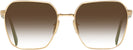 Square,Oversized Gold Prada 56ZV w/ Gradient Progressive No-Line Reading Sunglasses View #2