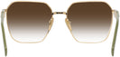 Square,Oversized Gold Prada 56ZV w/ Gradient Progressive No-Line Reading Sunglasses View #4
