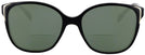 Oversized Black Prada 01OS Bifocal Reading Sunglasses View #2