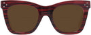 Wayfarer Red Striated Carpe Diem Bifocal Reading Sunglasses View #2