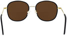 Round 23k Gold Elinor Gold Bifocal Reading Sunglasses View #4