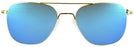 Aviator Gold/Blue Mirror Aviator 23K Gold Progressive No Line Reading Sunglasses - Polarized with Mirror View #2