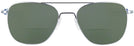 Aviator Matte Chrome Aviator Bifocal Reading Sunglasses View #2