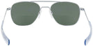 Aviator Matte Chrome Aviator Bifocal Reading Sunglasses View #4