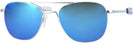 Aviator Matte Chrome Aviator XL Progressive No Line Reading Sunglasses - Polarized with Mirror View #1