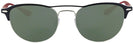 Round Silver Ray-Ban 3596V Progressive No Line Reading Sunglasses View #2