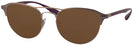 Round Matte Light Brown Ray-Ban 3596V Progressive No Line Reading Sunglasses View #1