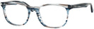 Square Stripped Blue/Grey Ray-Ban 5369 Single Vision Full Frame View #1