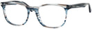 Square Stripped Blue/Grey Ray-Ban 5369 Computer Style Progressive View #1