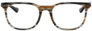 Square Stripped Brown Grey Ray-Ban 5369 Computer Style Progressive View #2