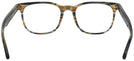 Square Stripped Brown Grey Ray-Ban 5369 Computer Style Progressive View #4