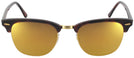 ClubMaster Mock Tort / Arista Ray-Ban 3016L Progressive No Line Reading Sunglasses - Polarized with Mirror View #2