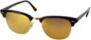 ClubMaster Mock Tort / Arista Ray-Ban 3016L Progressive No Line Reading Sunglasses - Polarized with Mirror View #1