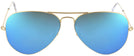 Aviator Arista Crystal Ray-Ban 3025 Aviator Progressive No Line Reading Sunglasses - Polarized with Mirror View #2