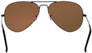 Aviator Black Ray-Ban 3025L Progressive No Line Reading Sunglasses - Polarized with Mirror View #4