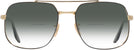 Aviator,Square Black On Gold Ray-Ban 3699 w/ Gradient Bifocal Reading Sunglasses View #2