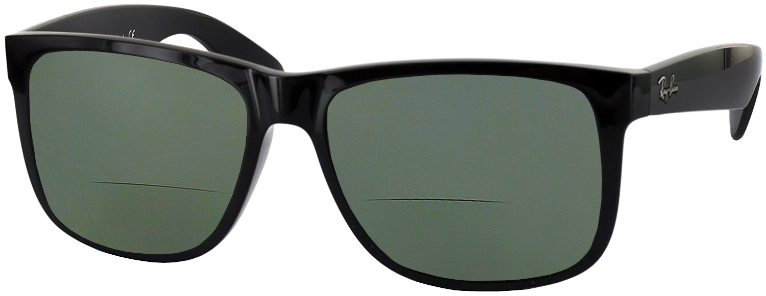 JUSTIN CLASSIC Sunglasses in Rubber Black and Grey - RB4165F
