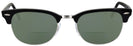ClubMaster Shiny Black Ray-Ban 5154L Clubmaster Optics Bifocal Reading Sunglasses View #2