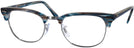 ClubMaster Stripped Blue/Grey Ray-Ban 5154L Clubmaster Optics Single Vision Full Frame View #1