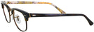 ClubMaster Havana On Text Camouflage Ray-Ban 5154 Bifocal View #3