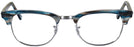 ClubMaster Stripped Blue/Grey Ray-Ban 5154 Progressive No-Lines View #2