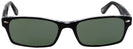 Rectangle Black Ray-Ban 5206 Progressive No Line Reading Sunglasses View #2