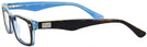 Rectangle Top Havana / Transparent Blue Ray-Ban 5206 Single Vision Full Frame View #3