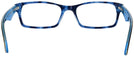 Rectangle Top Havana / Transparent Blue Ray-Ban 5206 Single Vision Full Frame View #4