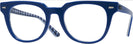 Square Blue On Vischy Blue/white Ray-Ban 5377 Computer Style Progressive View #1