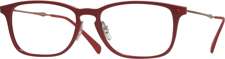 Square Light Red Graphite Ray-Ban 8953 Single Vision Full Frame View #1