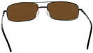 Rectangle Bronze Nantucket Progressive No Line Reading Sunglasses View #4
