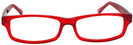 Rectangle Red Brent Single Vision Full Frame View #2