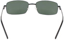 Rectangle Matte Black Sergio XL Progressive No Line Reading Sunglasses View #4