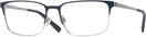 Rectangle Semi Matte Blue/silver Ralph Lauren 5119 Single Vision Full Frame View #1
