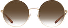 Round Shiny Sanded Gold Ralph Lauren 7072 w/ Gradient Progressive No-Line Reading Sunglasses View #2