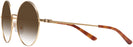 Round Shiny Sanded Gold Ralph Lauren 7072 w/ Gradient Progressive No-Line Reading Sunglasses View #3
