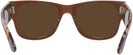 Square Transparent Brown Ray-Ban 0840V Progressive No Line Reading Sunglasses View #4