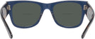 Square Transparent Dark Blue Ray-Ban 0840V Bifocal Reading Sunglasses View #4