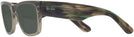Square Transparent Green Ray-Ban 0840V Bifocal Reading Sunglasses View #3