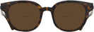 Square Havana Ray-Ban 4324V Bifocal Reading Sunglasses View #2
