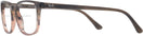 Rectangle Striped Brown &amp; Red Ray-Ban 5418 Bifocal View #3
