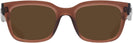 Rectangle Transparent Brown Ray-Ban 7217 Progressive No Line Reading Sunglasses View #2