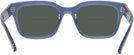 Rectangle Transparent Blue Ray-Ban 7217 Bifocal Reading Sunglasses View #4
